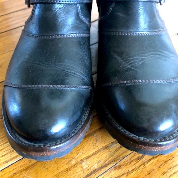 Belstaff women’s black moto ankle boot 37 1/2 - Picture 4 of 13